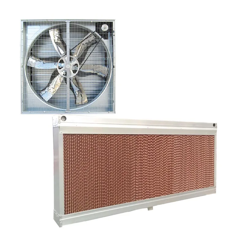 
Chicken house poultry farming ventilation Fan and pads system 