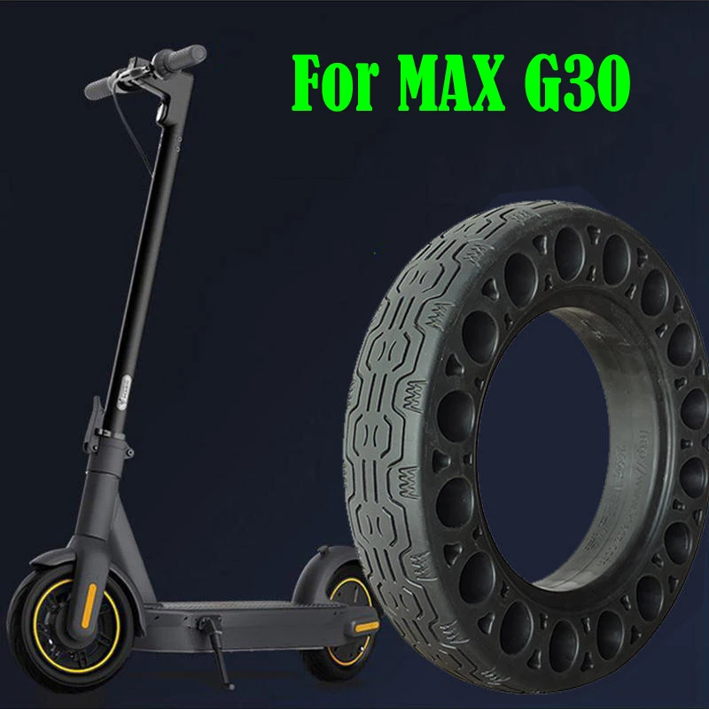 10 Inch Solid Hollow Tire 60/70-6.5 Damping Rubber Tyre For Ninebot MAX G30 Electric Scooter Front and Rear Wheel Tyre Parts factory