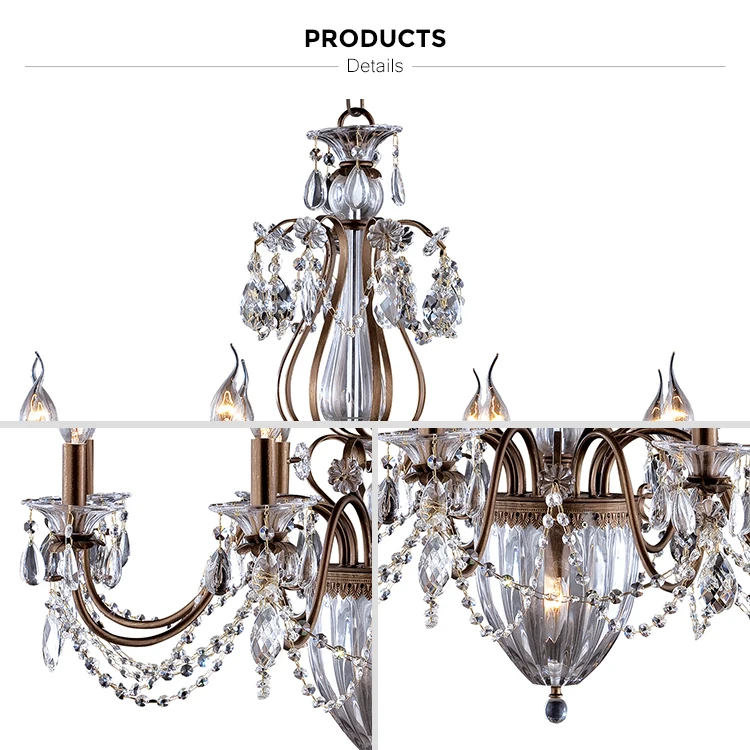 traditional vintage wrought iron chandelier