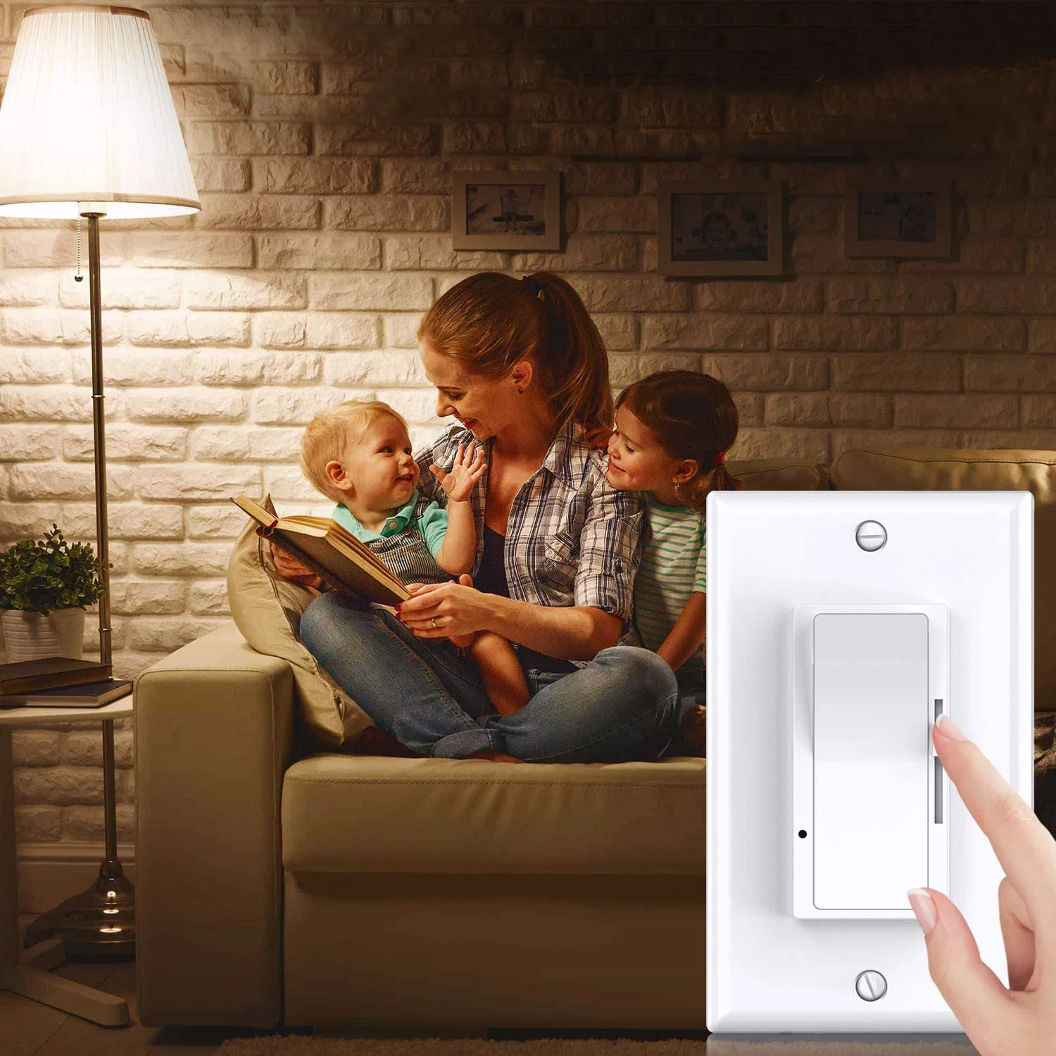 Keygma 3 Three Way 125V 220V AC 150W 300W 600W Triac LED Wall Dimmers Switches For Children's Room Led Lamp Lights Switch