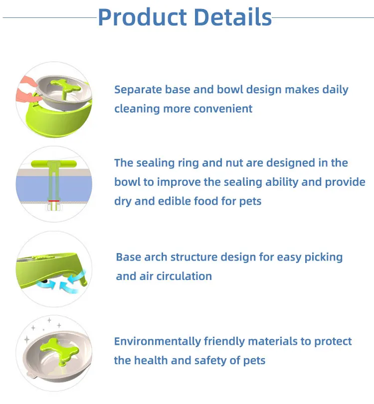 High quality melamine dog food bowl luxury pet bowls large water with cat