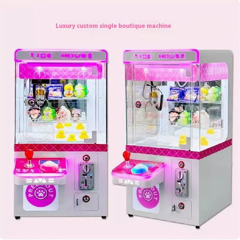 Wholesale Single Coin Operated Arcade Crane Machine New Net Red Snack Grab Source for City Entertainment Venues