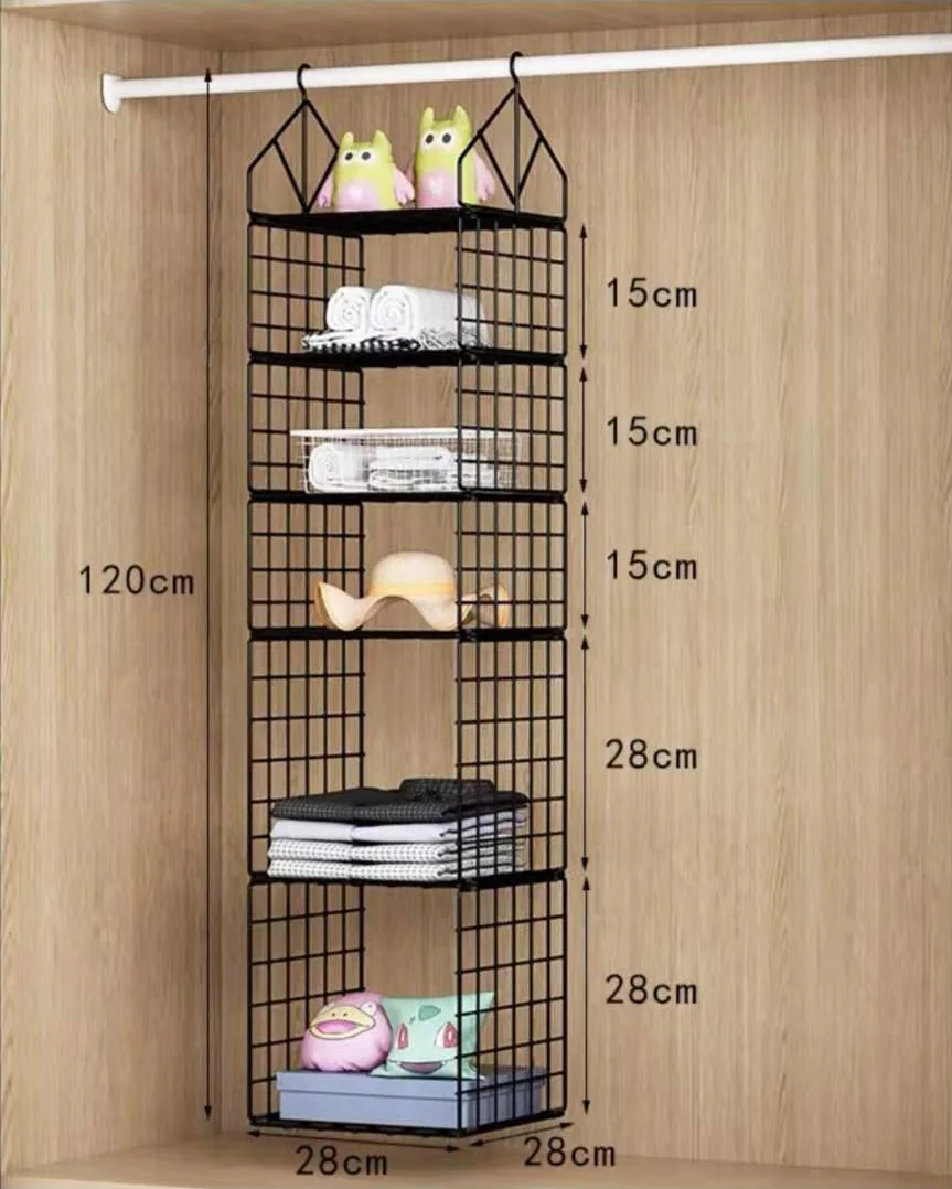 Customized 5tier Adjustable Wire Shelf Storage Rack Indoor Storage