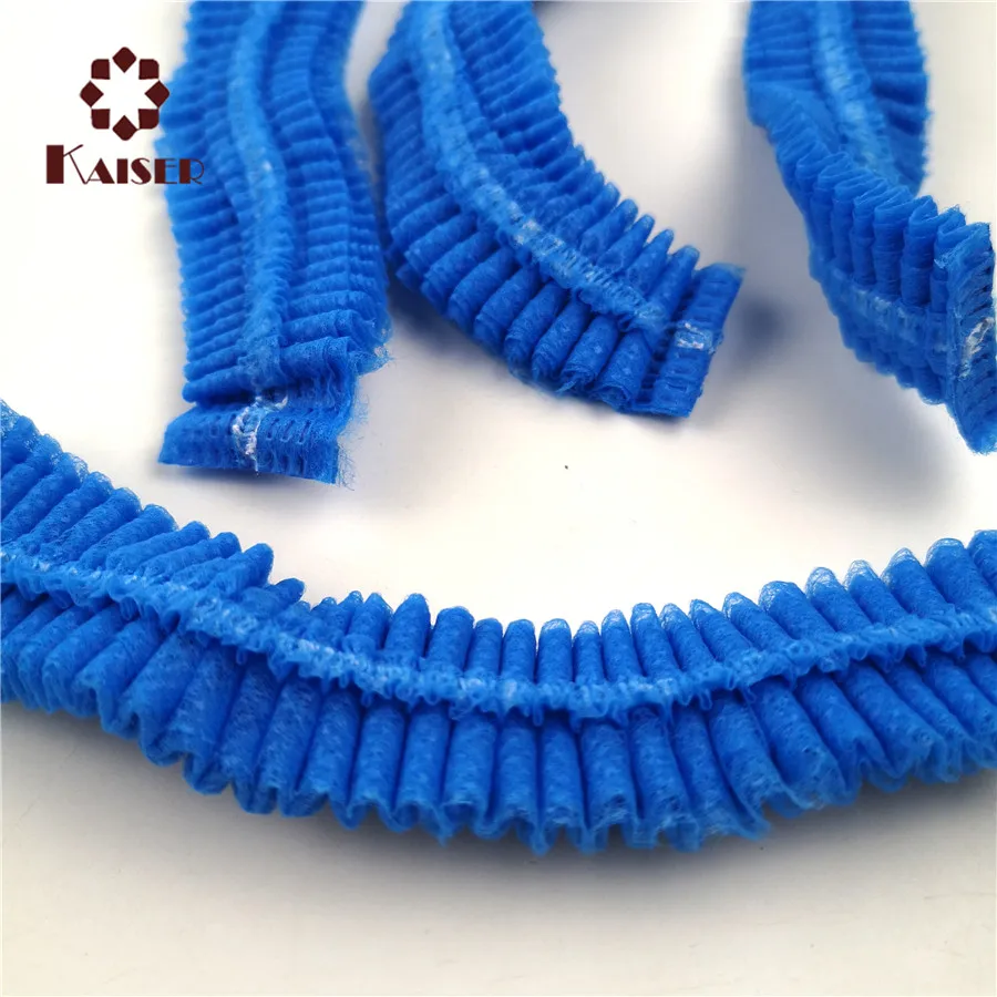 Disposable Hair Shower Cap Non Woven Pleated Anti Dust Hat Hotel Salon