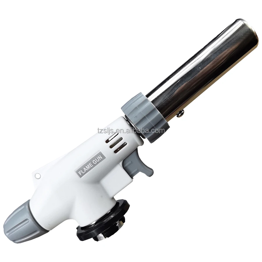 Adjustable Cooking Flame Gun 360 Degrees Free Rotation Torch Gun Creme