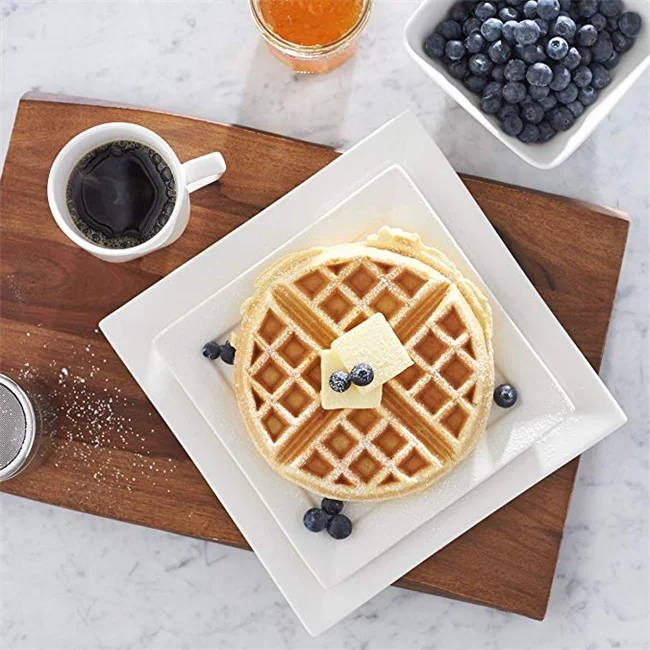 Ceramic Porcelain Formal Dinnerware Sets Service for 4, 16pcs Classic White Square Dinner Charger Plate Dessert Dish Bowl Mug supplier