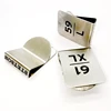 stainless steel custom label spring clips