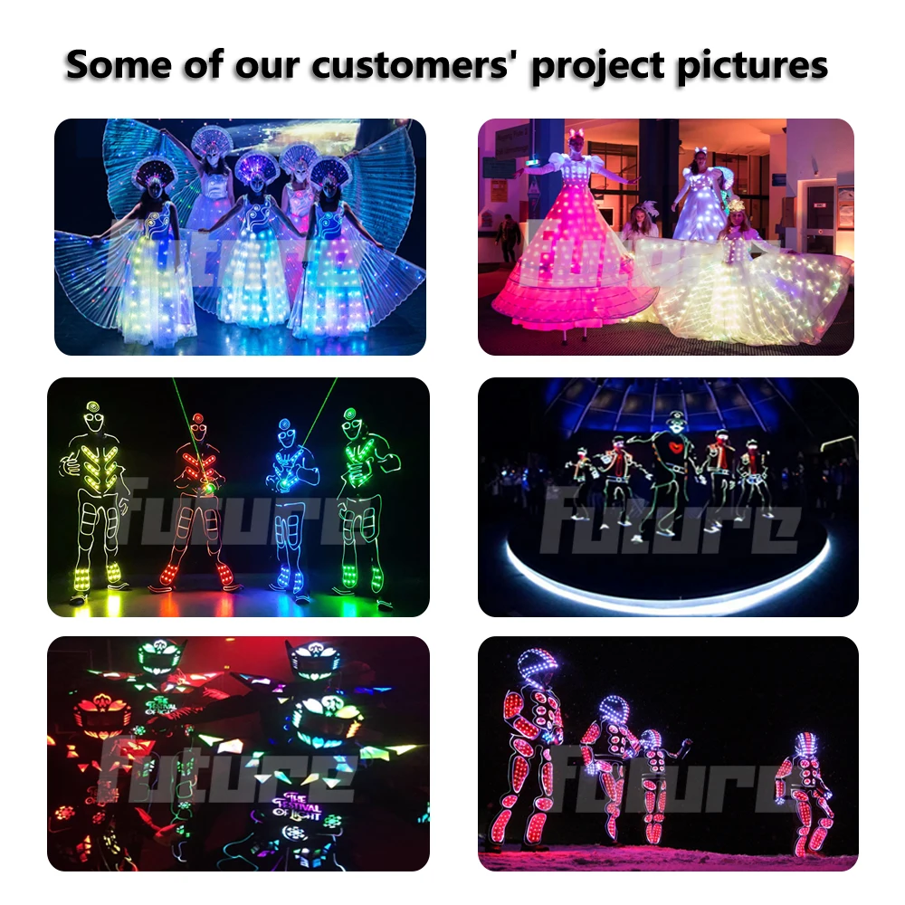 Wholesale Led Stickman Costume, Led Light Stick Figure Costume, EL Wire Hip Hop Dance Suit