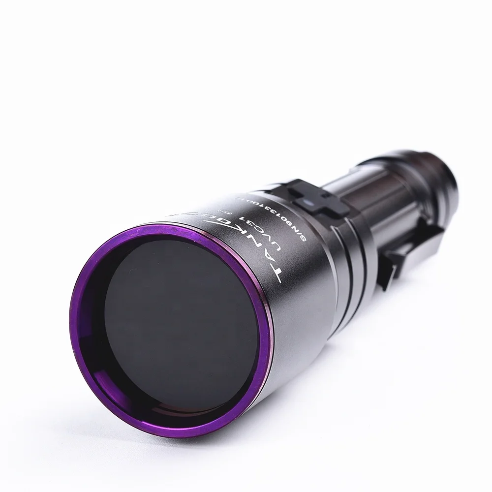 Tank007 high power USB NDT flashlight 365 nm blacklight rechargeable   flash light torch 365nm UV LED flashlights