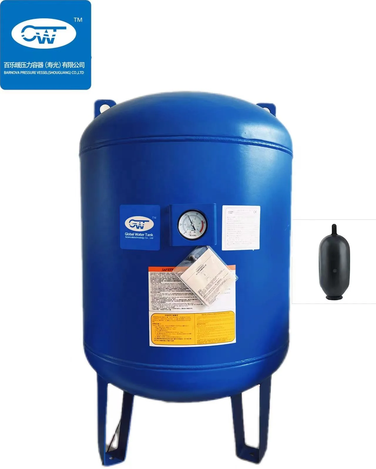 Water Pump Pressure Tank,Carbon Steel Stainless Steel Pressure Tank 1