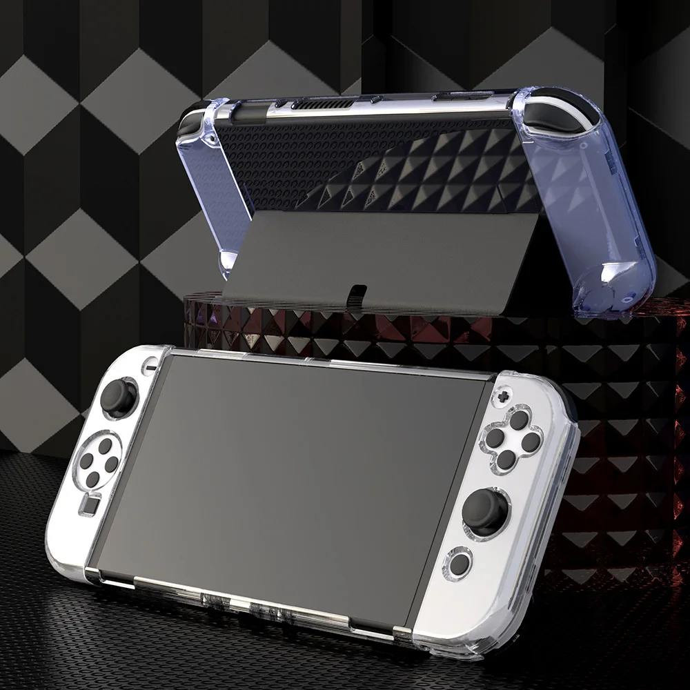 For Nintendo for Switch OLED Accessory Crystal Shell Case Protective ...
