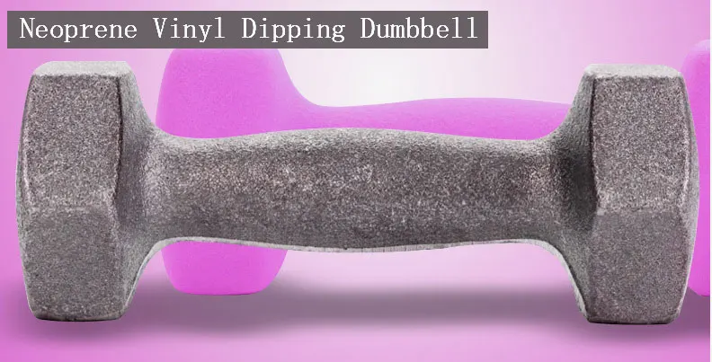 Colorful 1 Kg Dumbbell Set Vinyl Dipping Pvc Neoprene Portable Gym Solid Cast Iron Dumbbell