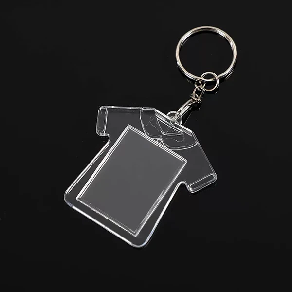 transparent plastic keychain
