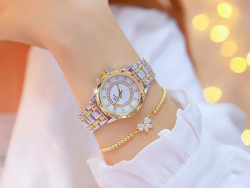 Poukez - Montre femme bracelet avec strass de luxe en cristal