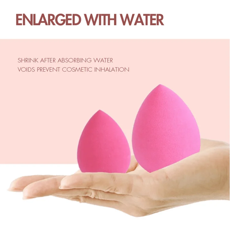 2020 wholesales oem loq moq 10 color drop-shaped egg vegan soft mini private label custom logo sponge blendered with box
