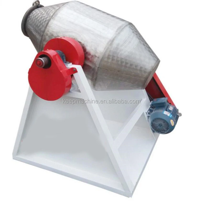 Stainless Steel Powder Drum Mixer For Plastic Herbal Powder W Cone