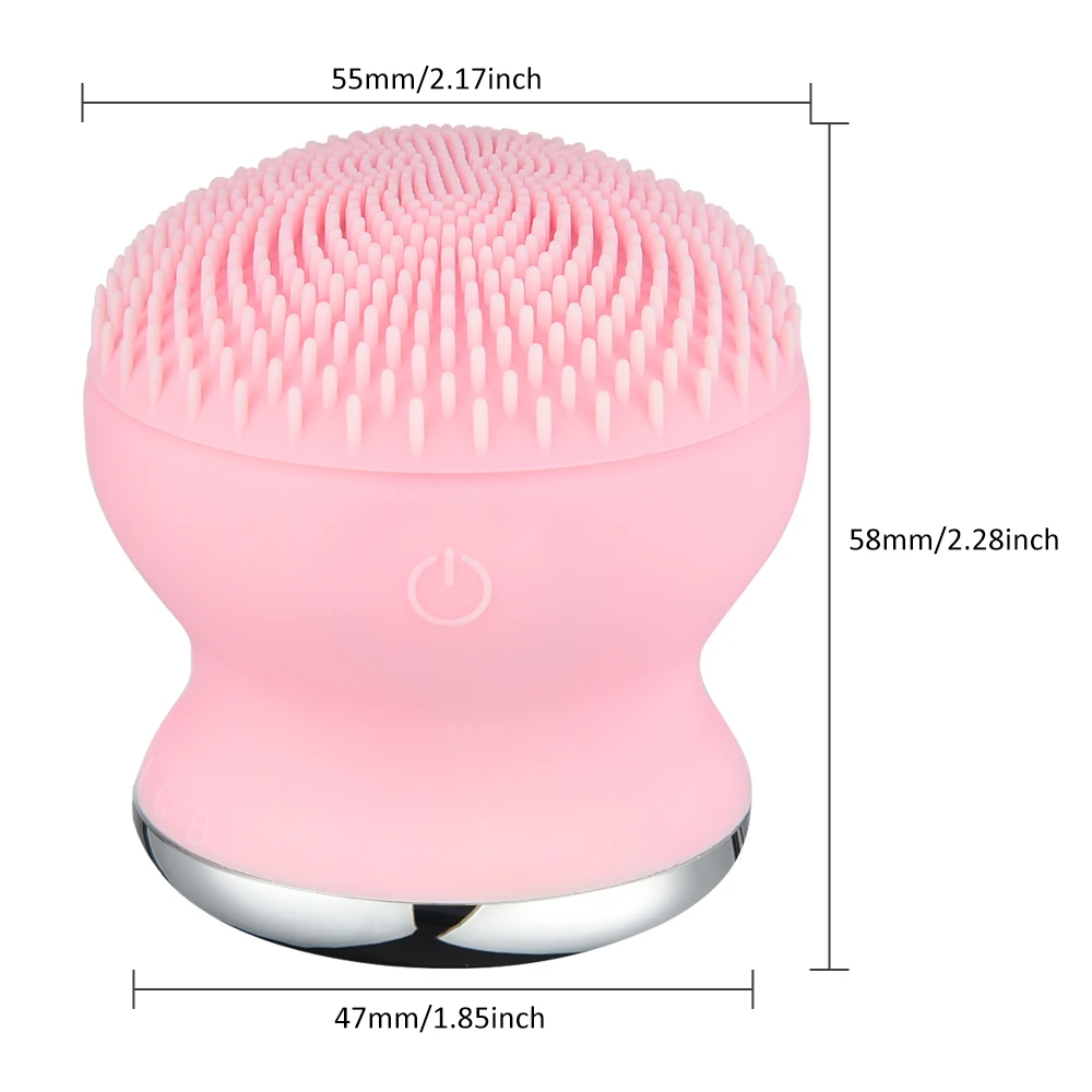 2 In 1 Vibrating  Massager Foreo Luna Mini 2 Sonic Electric Silicone Facial Cleansing Brush.jpg