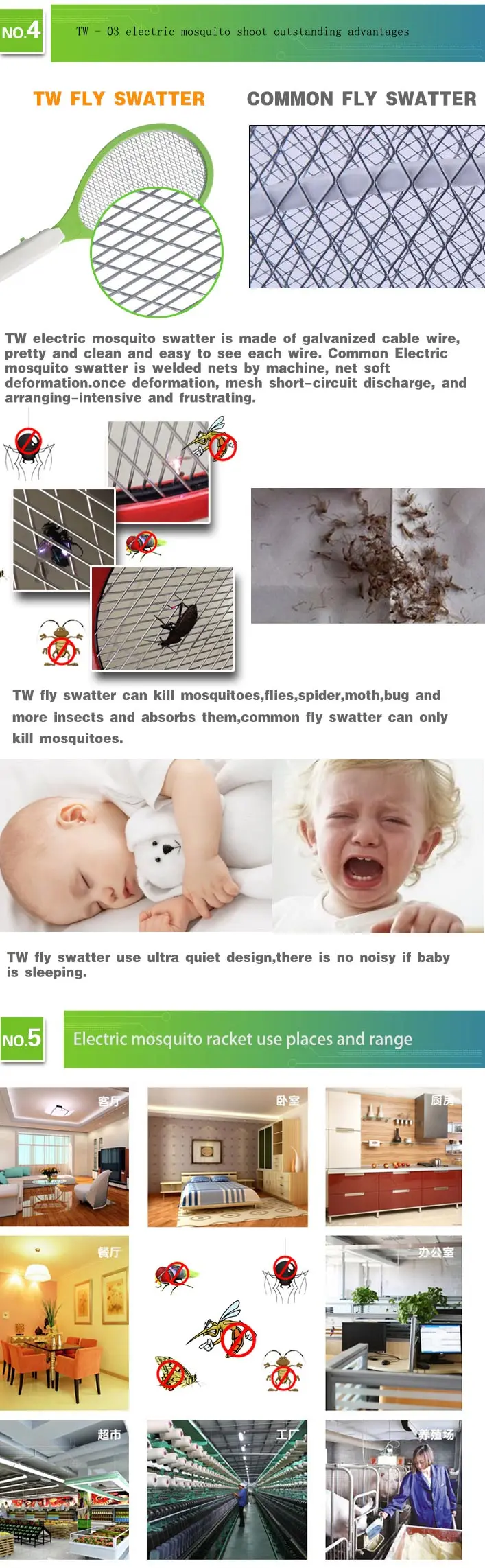 ELectric High Voltage Mosquito Repellent Swatter Repellent