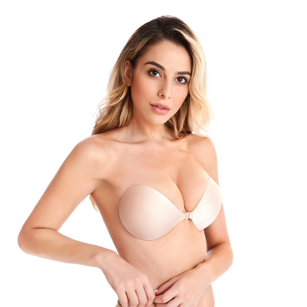 Strapless Bras Without Wires Ecofriendly Silicone Sticky Bra