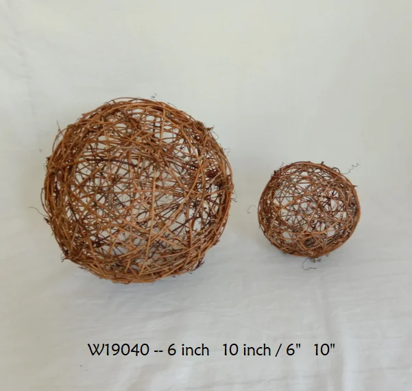 4 Inch 10 Cm Grapevine Ball 6 Inch 15 Cm Rattan Ball Bird Nesting Balls