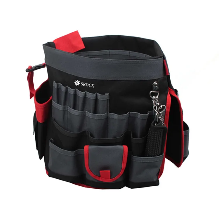 Multi-purpose Bucket Tool Bag Polyester 19-pocket Design Scaffolding ...