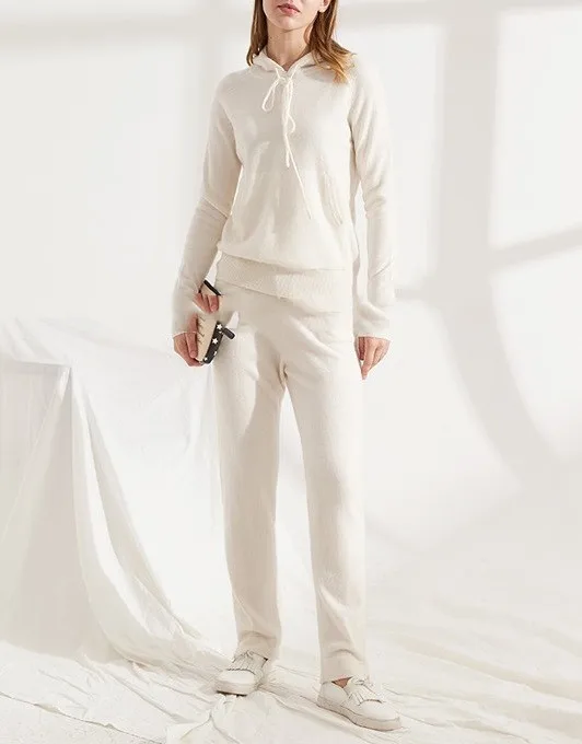 High quality sport wear cashmere tracksuit