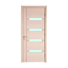 Современные ворота конструкции 4-lite красная вишня шпонированные деревянные двери поставщики в Китае для дома