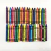 48 color kids stationery creative multi-color crayon case hexagon crayon
