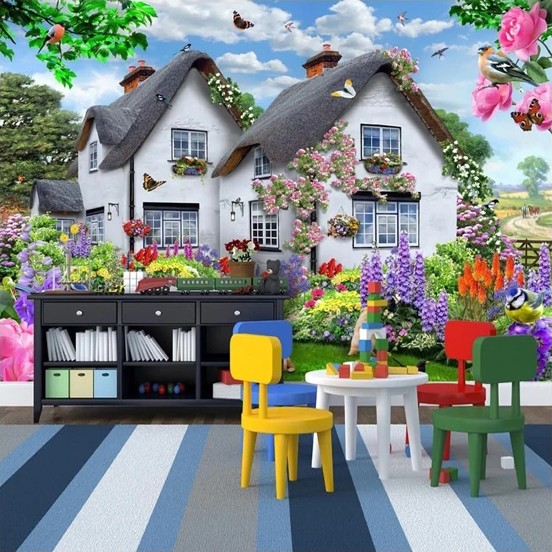 3d Beautiful House Garden Dog Nature Landscape Poster Wall Decor Painting  Children Room Bedroom Background Photo Wallpaper Mural - Buy Wallpaper  Photo Hd,Wallpaper Hd Nature,New Wallpaper Hd Product on 