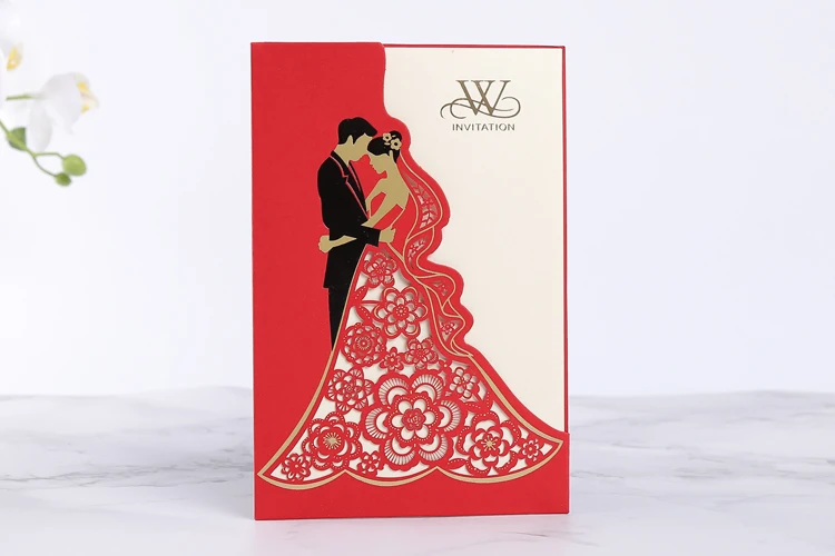 Nepali marriage invitation card chinese/korean/myanmar doc customised wedding invitation card for classic wedding card