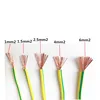 cheap price green yellow pvc insulated copper conductor flexible grounding earth cable wire 1.5mm 2.5mm 4mm 6mm 10mm 16mm size