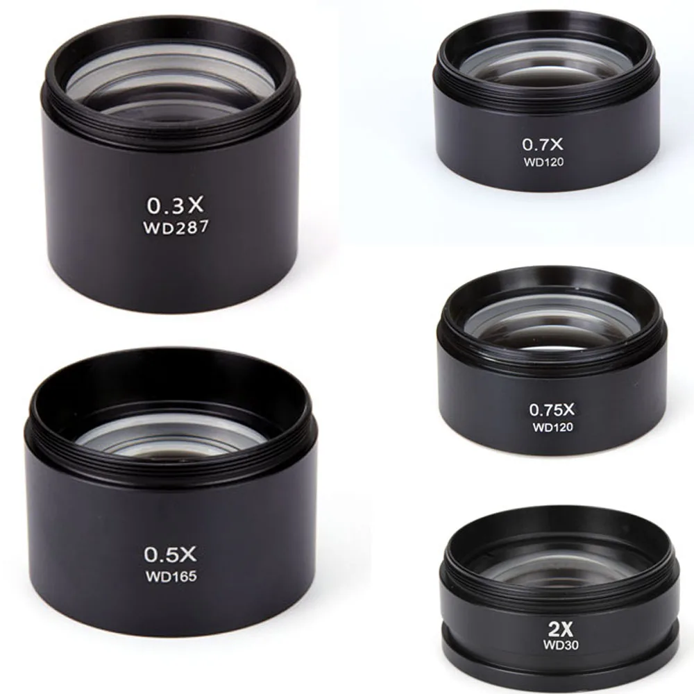 Sonline WD120 0.7X Trinocular Stereo Microscope Auxiliary Objective Lens Barlow Lens 48mm Thread 