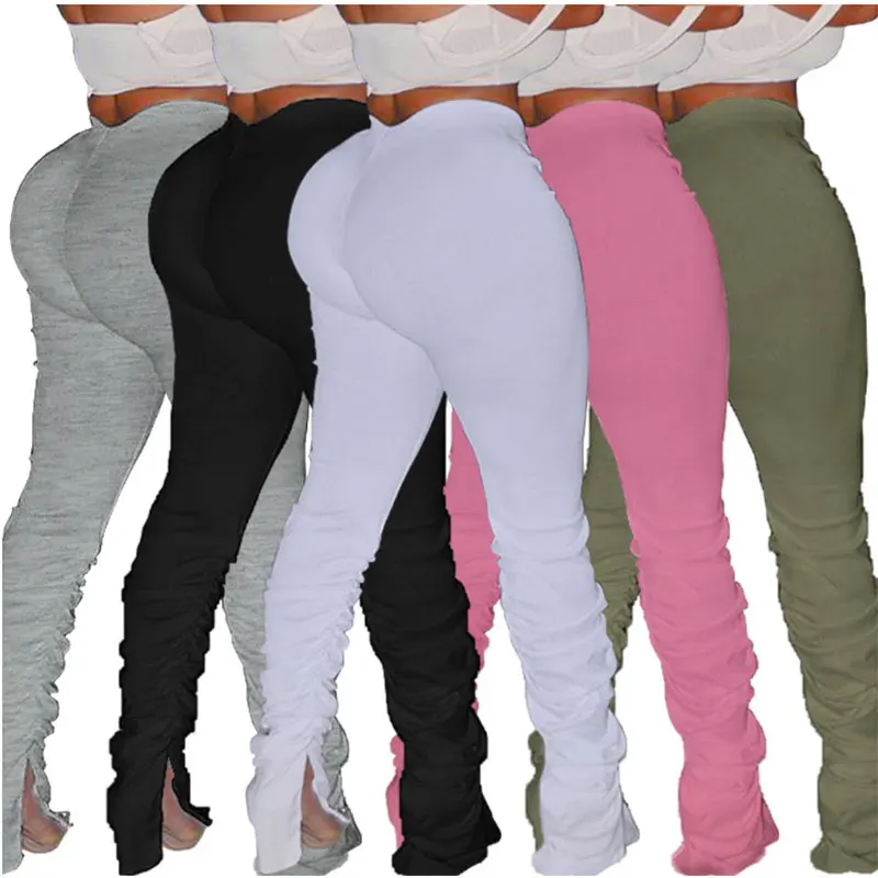 thick stacked sweatpants womens