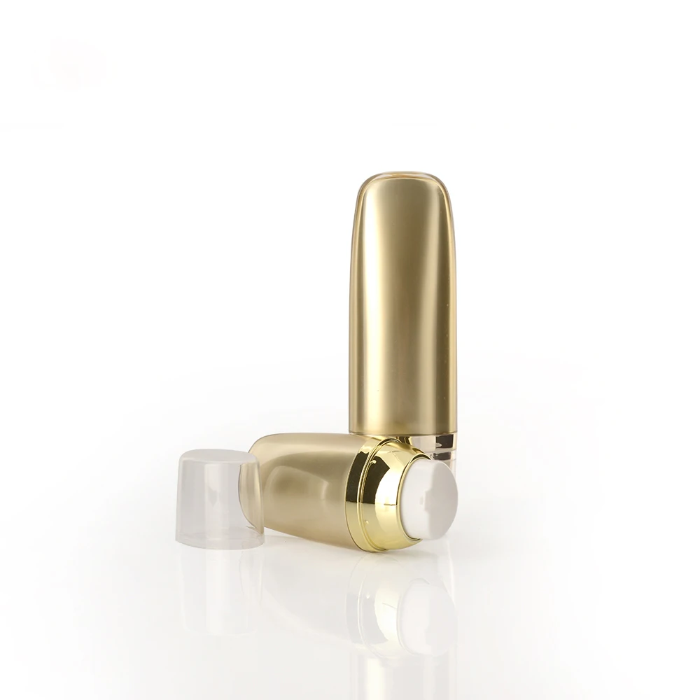 15ml 30ml 50ml Gold Plastic Cosmetic Containers Making Up Bottles ISO90001