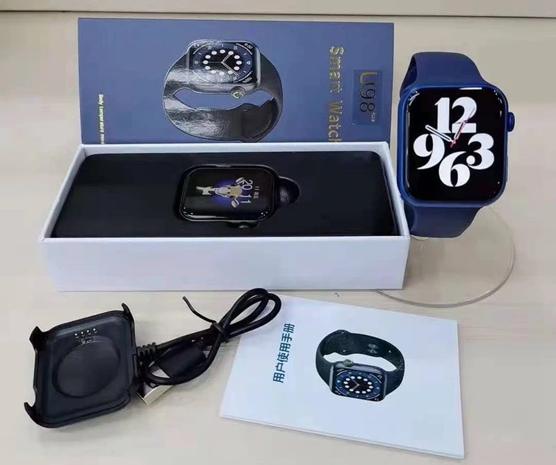 U98 Plus Smart Watch Bt Call Real Temperature 1.7 Inch Big Screen Voice  Control Series 6 Waterproof Ip67 U98 Plus Smartwatch - Buy U98 Plus  Smartwatch,U98 Plus Smart Watch,U98 Plus Product on