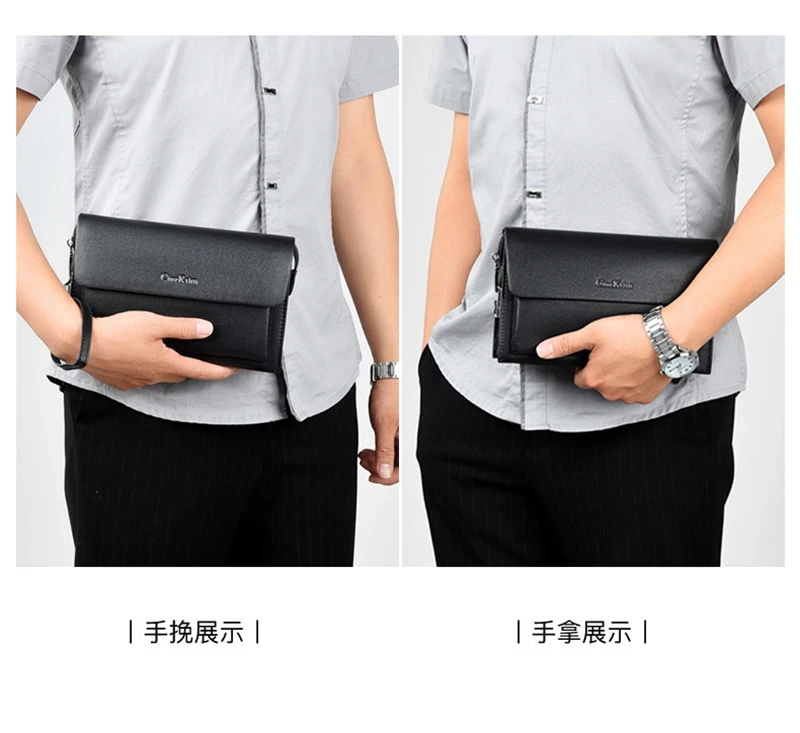 Wholesale CinzKrtm Brand Luxury Men Clutch Bag With Wristband Big Capacity  Leather Hand Bag Anti-theft Password Lock Male Business Purse From  m.