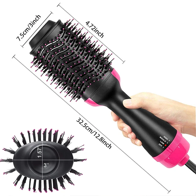 REVLON One-Step Hair Dryer And Volumizer Hot Air Brush black