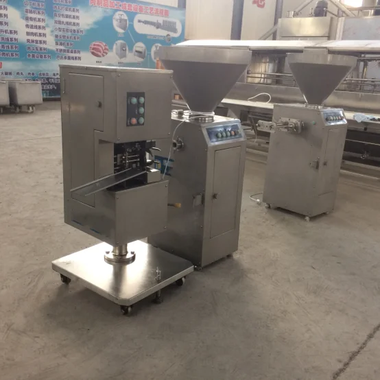 Double Pneumatic U-shape Auto Sausage Clipping Clipper Machine