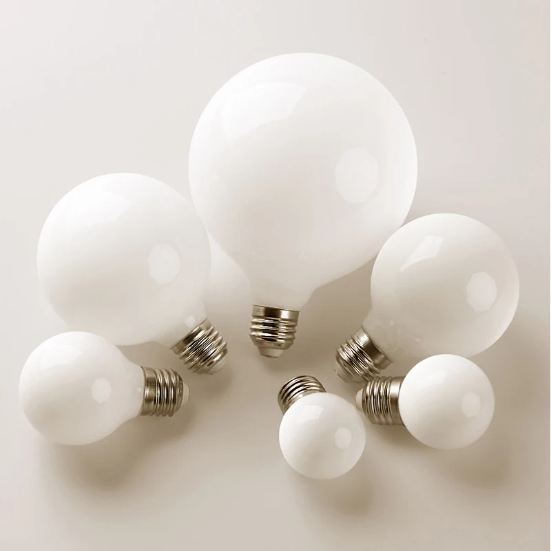 White Opal Matt Milky G125 LED Porcelain Glass Bulb Energy Saving Led Lighting Bulb