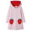 2019 long-sleeved princess dress Girl dress hooded hoodie dress autumn baby girl fall baby boutique clothing fall