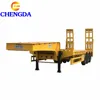 3 axles 50 60 tons low platform heavy duty semi trailer