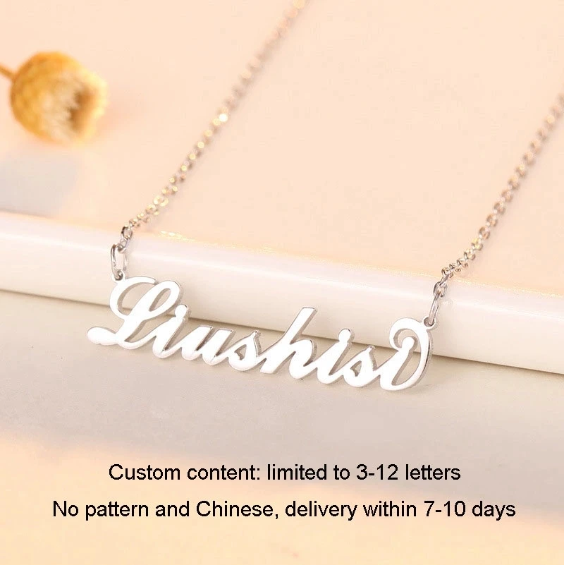 Wholesale Plate Necklace Vendor Alphabet Letter Personalized Custom