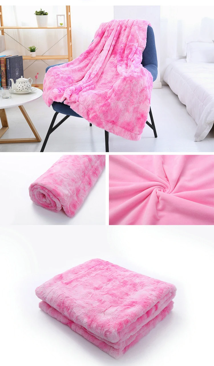 沙发床罩长毛茸茸柔软温暖床上用品蓬松毯子模糊毛皮人造毯子