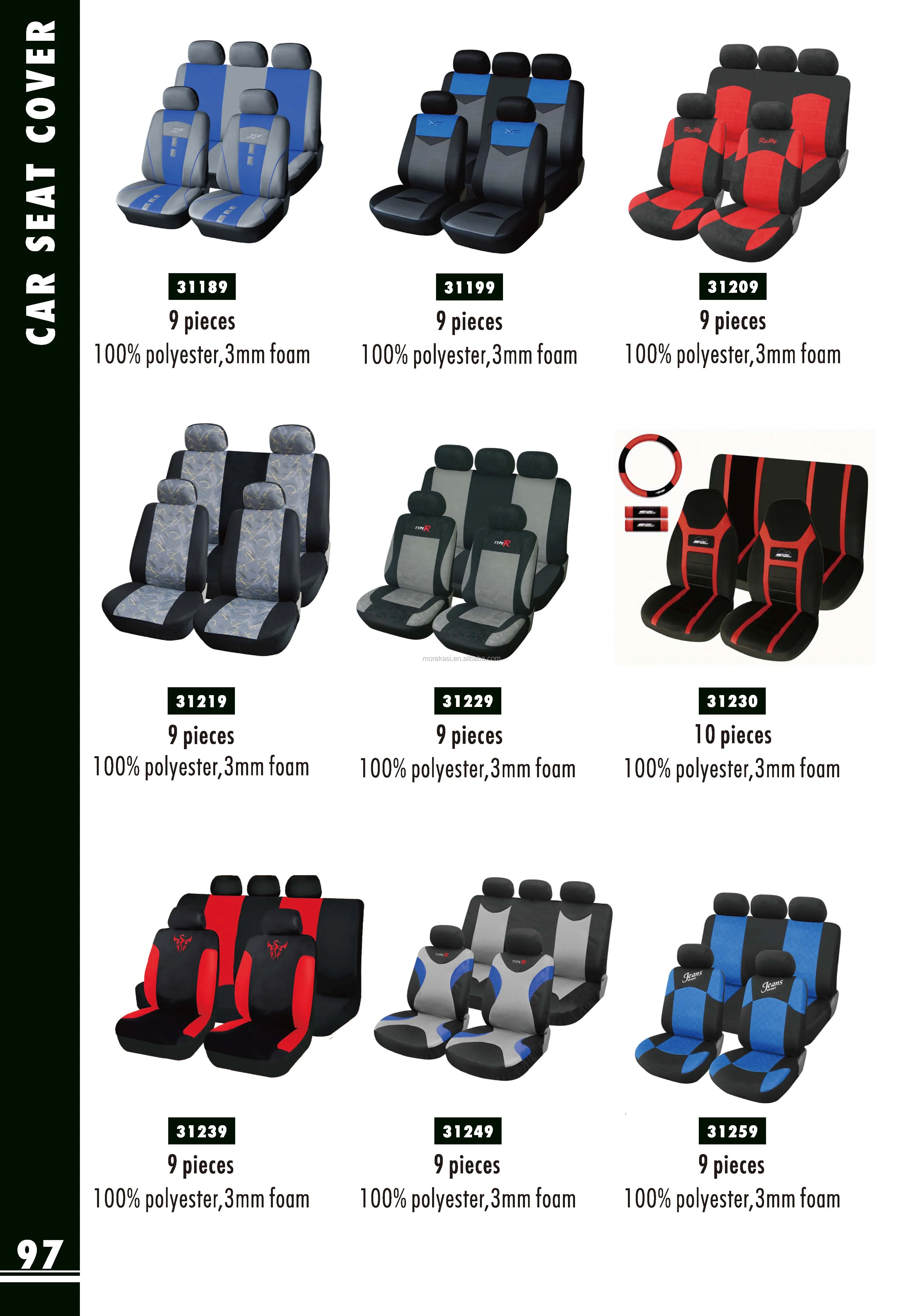 High Quality polyester leather car seat cover