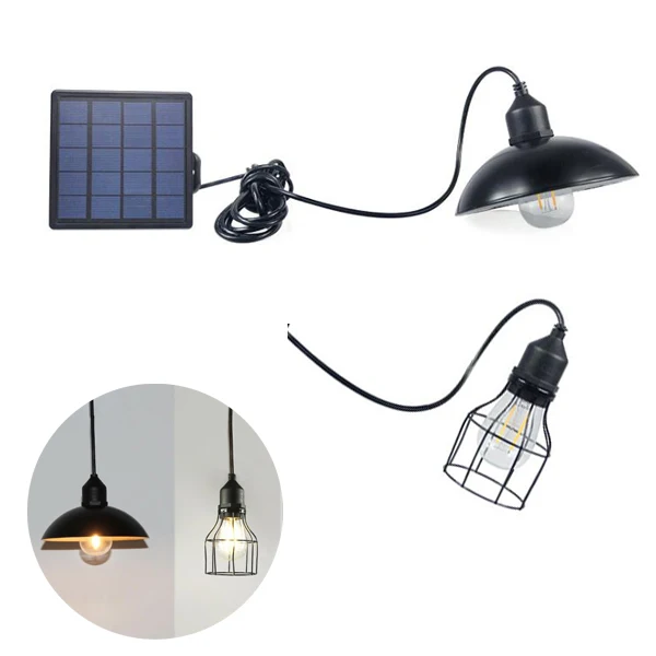 1W Classic Garden Yard Patio Balcony Home Landscape 90lm Pendant Lamp with Remote Control Outdoor Hanging Solar Light Shed Light