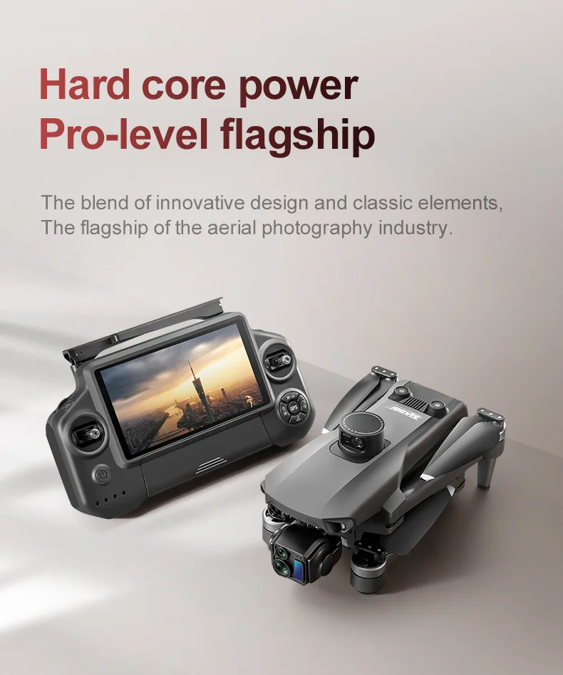 A25 PRO Drone New 8K HD Aerial 3-Axis Gimbal Long Battery Life RC GPS 6km Range Drone 5.5inch Chscreen Brushless Dron VS P7MAX