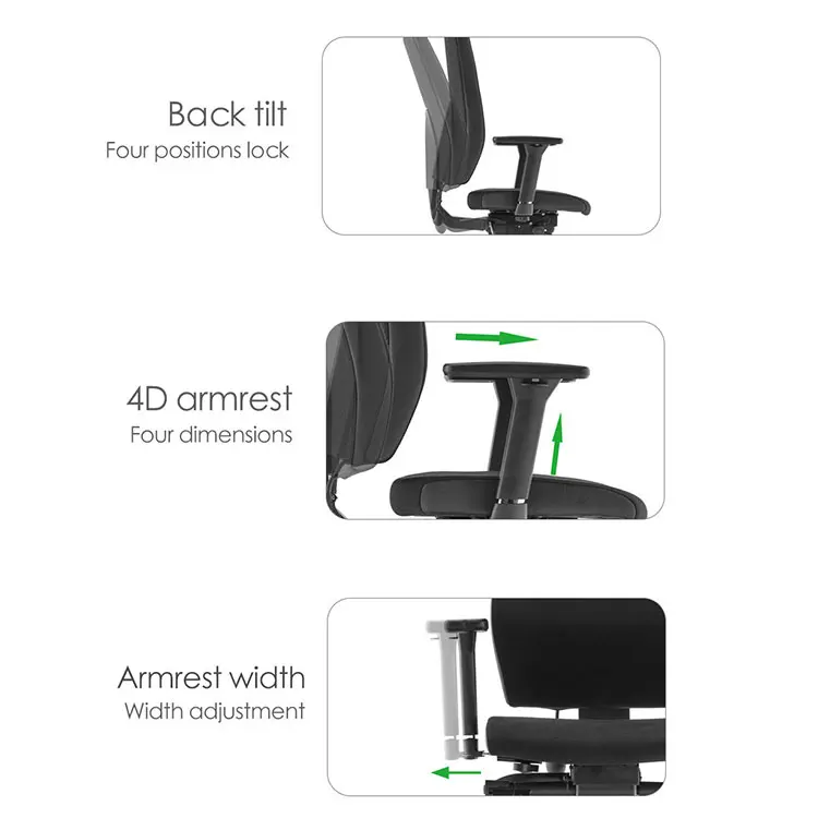 Cheemay modern office room swivel computer task chair fabric