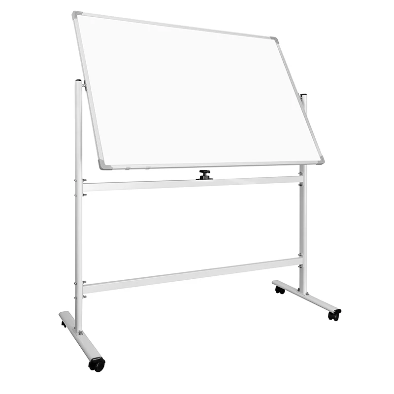 Large Mobile White Board With Stand Double Sided Dry Erase