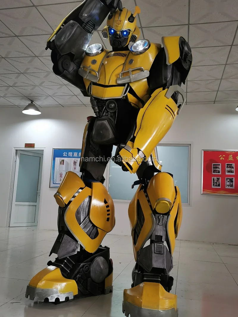 Life Size Realistic Yellow Armor Robot Suits Costume - Buy Robot Suits ...