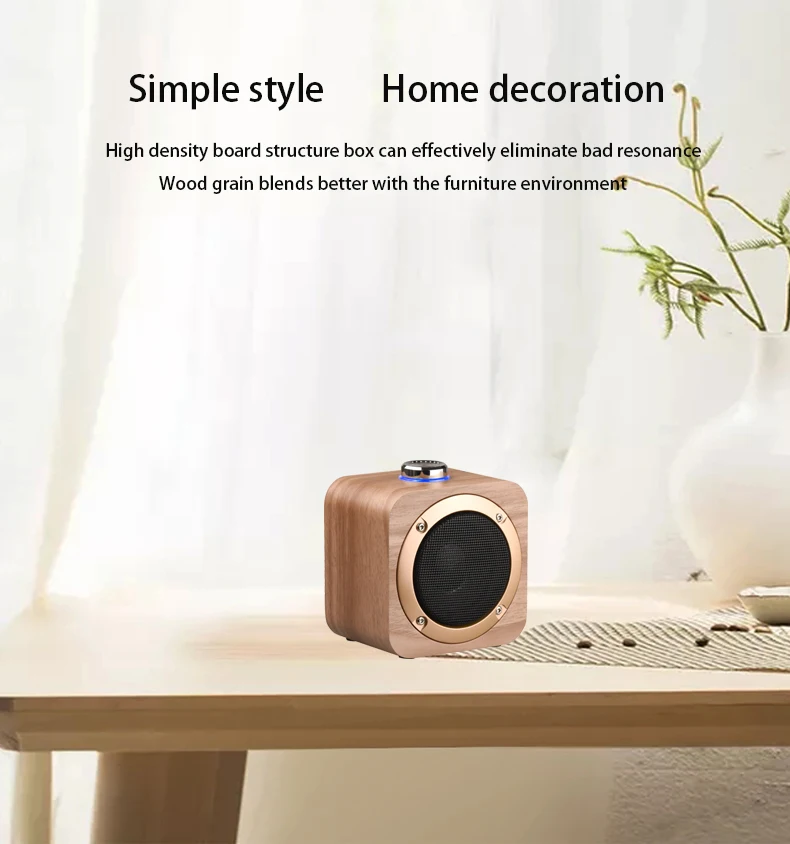woodulisten Wooden Wireless Mini Bluetooth Speakers Beautiful Natural Sound Use 1 Pair 2 True Stereo TWS Branch Design - ANKUX.COM